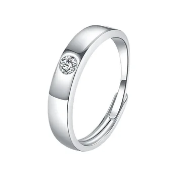 2023 Новое Классическое Круглое кольцо с полным бриллиантом Для Женщин, Геометрическое циркониевое Посеребренное ювелирное изделие, подарок на Годовщину