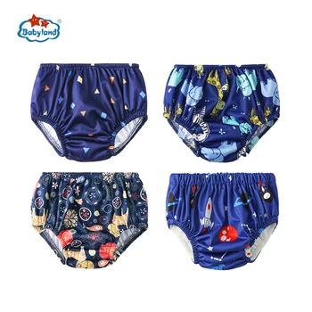 [Babyland] Вы выбираете Детские Подгузники для плавания с принтом, 4 шт./группа, Многоразовые Подгузники для плавания для маленьких девочек и мальчиков
