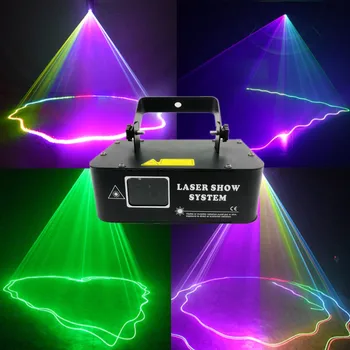 Профессиональный 500 МВт RGB DJ Контроллер Дискотечные Огни DMX Луч Линейный Сканер Проектор Сценический Лазерный Световой Эффект для Вечеринки и Ночного клуба